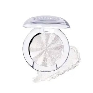 Judydoll Glow Magnify Highlighter, Ultra Fine Moist Texture, Multi-Use Face Highlighter For Cheekbones, Nose, Eyes, Collarbone, All Skin Tones (01 Crystal Halo)