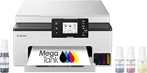 Canon Megatank GX1020 All-In-One Wireless Supertank [Megatank] Printer - Print, Copy And Scan - Mobile Printing - 2.7" LCD Color Touchscreen - Auto Duplex Printing