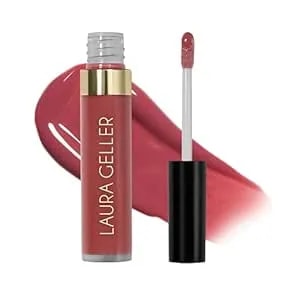 Laura Geller New York Color Luster Lip Gloss - Rhubarb Crumble - Non-Sticky Lip Gloss Treatment With Sheer High-Shine Color