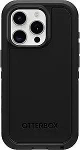 Otterbox Iphone 15 Pro (Only) Defender Series Xt Case - Black, Screenless, Rugged, Snaps To Magsafe, Lanyard Attachment