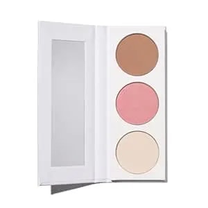Well People Power Palette Powder Face Trio, Face Powder Makeup Palette For A Sun-Kissed Glow, Hydrates Skin, Vegan & Cruelty-Free, Empowerment