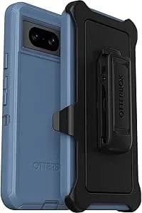 Otterbox Google Pixel 8 Defender Series Case - Baby Blue Jeans, Rugged & Durable, With Port Protection, Includes Holster Clip Kickstand