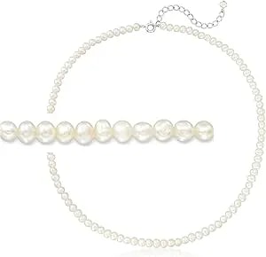 Ross-Simons 3.5-4.5mm Cultured Pearl Choker Necklace With Sterling Silver. 14 Inches