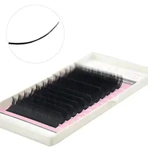Ellipse Eyelash Extension 0.15 D Curl 8-13mm Mixed Tray Flat Eyelashes False Mink Individual Eyelash Extension Professional Salon Used By Qeelasee (D, 16/17/18mm)