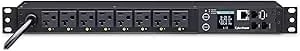 Cyberpower pdu41002 Switched Pdu, 100-120v/20a (Derated To 15a), 8 Outlets, 1u Rackmount