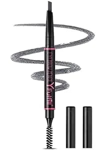 Yfulfill Grey Eyebrow Pencil For Older Women, Waterproof, Eyebrow Pen For Gray Hair