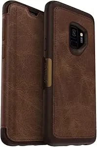 Otterbox Strada Series Case For Samsung Galaxy s9 - Retail Packaging - Espresso (Dark Brown/Worn Brown Leather)