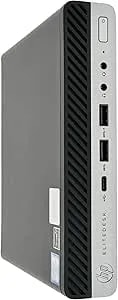 Hp Prodesk 600 g5 Mini Pc - Intel Core i5-9500t - 16gb Ram - 512gb Nvme - Built In ax210 Wi-Fi Bt - Windows 11 Pro - Mini Desktop Computer (Renewed) (16gb Ram + 512gb Nvme)