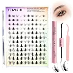 Manga Lash Clusters Kit Wispy Eyelash Cluster Natural Diy Lash Extension Kit 8-16mm Fairy Individual Lashes Kit With Bond And Seal Waterproof Lash Tweezers For Self Use (Fairy, 8-16mm,Kit)