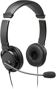 Kensington Hi-Fi Headphones With Microphone (k97603ww), Black, Universal, 3.5mm