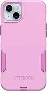 Otterbox Iphone 15 Plus And Iphone 14 Plus Commuter Series Case - Run Wildflower (Pink), Slim & Tough, Pocket-Friendly, With Port Protection