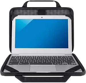 Belkin Air Protect Always-On Slim Laptop Case - Protective Carrying Case For 11in Laptops & Chromebooks, Durable & Lightweight Design W/Shoulder Strap, Ideal For Students & Professionals - Black