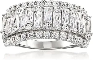 Ross-Simons 2.40 Ct. T.W. Cz Ring In Sterling Silver