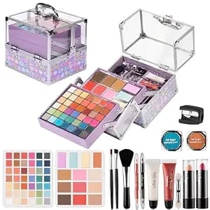 Hot Sugar Make Up Kit For Girls 13-15, Beauty Box For Birthday Parties Makeovers & Christmas (Sticker)