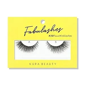 Kara Beauty Fabulashes Glam 3d Faux Mink Strip Lashes – Full Volume, Fluffy, Wispy Lash Strips – Reusable Fake Eyelashes With Soft Flexible Band – Vegan, Cruelty-Free, Lightweight - Style a5