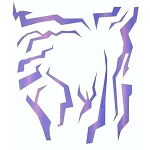 Purple Temporary Tattoos, Demon Hunter Realistic Waterproof Body Art For Cosplay And Party Makeup (5 Pcs)