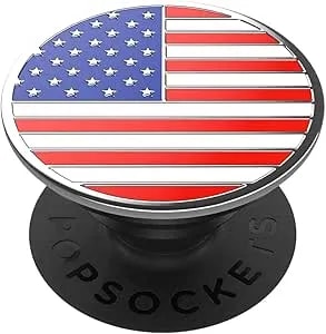 Popsockets Adhesive Phone Grip, Holder, Phone Stand, Enamel - Enamel Old Glory