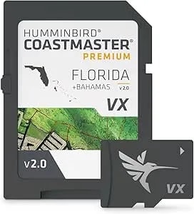 Humminbird Coastmaster Premium Florida V2 With Bahamas Map SD Card For Fish Finders