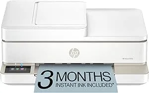 HP Envy 6555e Wireless All-In-One Color Inkjet Printer, Portobello, Print, Scan, Copy, Duplex Printing Best-For-Home, 3 Month Instant Ink Trial Included, AI-Enabled (714N5A) (Renewed)
