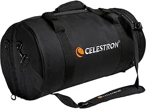 Celestron 94026 Telescope Bag For 8” Schmidt Cassegrain And Edgehd Optical Tubes – Water-Resistant And Durable Carry Case With Protective Walls, Accessory Pocket And Padded Strap, Black