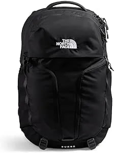 The North Face Women'S Surge Commuter Laptop Backpack - Everyday Travel Bag, Laptop Sleeve, Water-Repellent, Tnf Black/Tnf Black-Npf, One Size