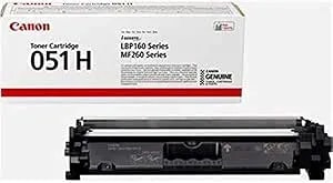 Canon Genuine 051H Black High Yield Toner Cartridge (2169C001),Yield Up To 4,100 Pages For LBP162dw, MF264dw, MF267dw