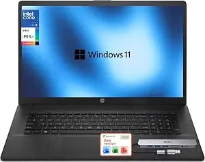 Hp 2026 17.3” Hd Laptop For Work & Home – 13th Gen Intel i5 Performance With Office 365 For The Web,12gb Ram 256gb Ssd, Wi-Fi 6, Windows 11 Pro, Jet Black With Docking Station