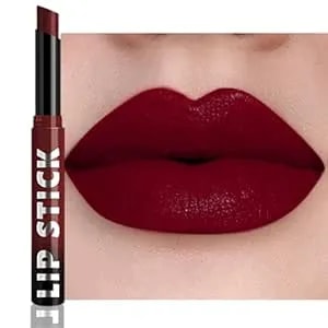 Maroon Red Matte Lipstick For Women Mature, Long Lasting Waterproof Transfer-Proof Vegan Lip Bar, 24 Hours Moisturizing Natural Lip Stain, All-Day Lip Color a07#