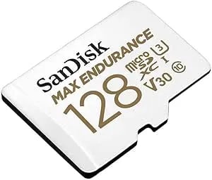 Sandisk 128GB MAX Endurance Microsdxc Card With Adapter For Home Security Cameras And Dash Cams - C10, U3, V30, 4K UHD, Micro SD Card - Sdsqqvr-128G-GN6IA