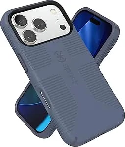 Speck Candyshell Grip +Ms Case For Iphone 17 Pro - Mystery Blue/Faded Denim - Slim Protective Grip - Drop Protection - Magsafe Compatible
