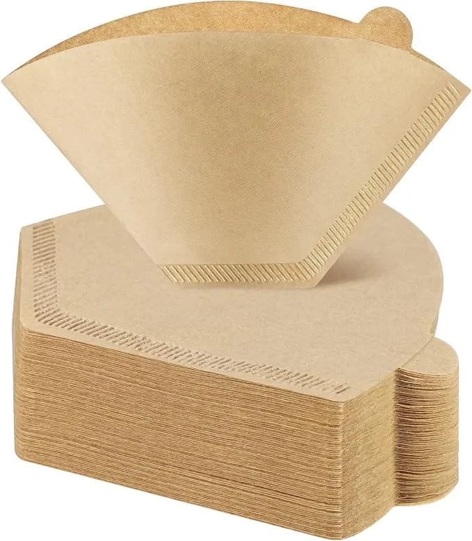 120 Count #4 Cone Coffee Filters 8-12 Cup Compatible With Ninja Maker - Unbleached, Disposable, Natural Wood Pulp Coffee Filters Compatible With Ninja, Pour Over And Drip Coffee Maker
