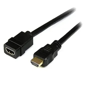 Startech.Com 2m Hdmi Extension Cable - Ultra Hd 4k X 2k Hdmi Cable M/F - 2m Hdmi Extension - Hdmi Male Female Cable - Hdmi Extension Cord (hdext2m),Black