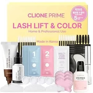 Korean At Home Eye Lash Lift And Color Kit Professional Brow Lamination And Color Kit Eye Lash Color Brown Eye Brow Color Kit