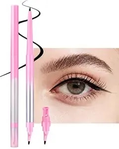 Black Gel Eyeliner For Mature Women, Waterproof & Smudge Proof Black Eyeliner With Sharpener & Brush, Retractable Matte Cream Gel Eye Liner Pencil Facial Makeup Gift For Mature Women Sensitive Eye- 01