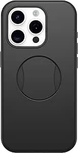 Otterbox Iphone 15 Pro (Only) Ottergrip Symmetry Series Case - Black, Built-In Grip, Sleek Case, Snaps To Magsafe, Raised Edges Protect Camera & Screen