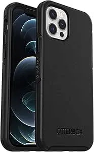 Otterbox Symmetry Case For Iphone 12 / Iphone 12 Pro, Shockproof, Drop Proof, Protective Thin Case, 3x Tested To Military Standard, Antimicrobial Protection, Black