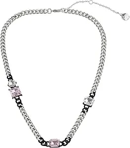 Steve Madden Women'S Punk Romance Stone Bib Necklace