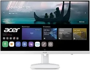 Acer Smart Monitor With Webos - 23.8” Fhd 1920 X 1080 Ips - 120hz - Bluetooth Support - Wireless Projection - Iot Device - 2 X Hdmi 1.4, 1 X Ethernet, 2 X Usb 2.0 & 1 X Audio - ks242y g0wemiix