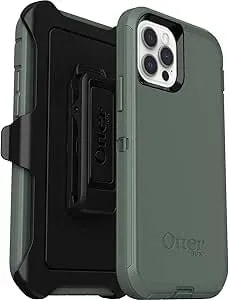 Otterbox Iphone 12 & Iphone 12 Pro (Only) - Defender Series Case - Forest Ranger (Green) - Rugged & Durable - With Port Protection - Includes Holster Clip Kickstand