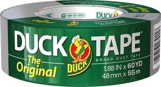 The Original Duck Brand Duct Tape, 1-Pack 1.88 Inch X 60 Yard, Silver (394475)