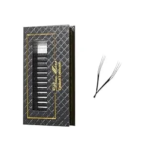Decemars 3 Split Tips Triple Yyy Eyelash Extensions Supplies 0.07mm D Curl 10mm Premade Fans 6d Soft Natural Fluffy Easy Fanning Russian Volume Faux Lash Clusters Matte Black Eye Lashes