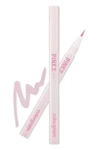 Colorgram Shade Re-Forming Brush Liner 04 Pink - Silky-Smooth Soft Long-Lasting Eyeliner, Point Eye Makeup, Smudgeproof, All Day Wear Party Makeup