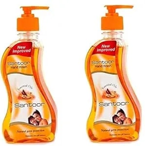 Santoor Sandalwood & Tulsi Hand Wash One By One Pump Dispenser (2 X 215 Ml)