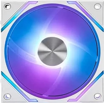 Msi Mpg ez120 Argb White-1w Fan - 120mm Argb Fan, Fluid Dynamic Bearing With Extra Nut Fixing, Mystic Light & Cooling Wizard Support With Msi Motherboards, 1900rpm, 2 Years Warranty