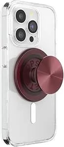 Popsockets Phone Grip For Magsafe, Magnetic Holder, Phone Stand, Red - Alum Radial Oxblood
