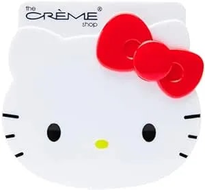 The CrèMe Shop X Hello Kitty Mattifying Green Tea Blotting Paper With Mirror And Puff, Absorb Excess Oil, Makeup-Friendly (100 Sheets)