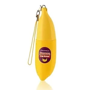 Tonymoly Magic Food Banana Mini Lip Balm, Hydrating & Moisturizing Korean Lip Care With Shea Butter & Vitamin E, Travel Size, Fruit-Infused Lip Treatment