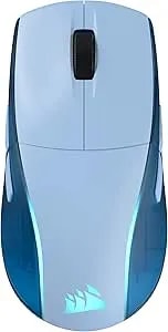 Corsair m75 Wireless Rgb Lightweight Gaming Mouse For Mac – 26,000 Dpi, Swappable Side Buttons, Optical Switches, Icue Compatible – Glacial Blue