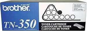 Brother Genuine Black Toner Cartridge, tn350, Replacement Black Toner, Page Yield Up To 2,500 Pages
