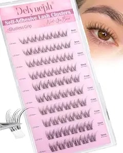 Self Adhesive Eyelashes Natural Self Adhesive Lash Clusters Short Wispy Eyelash Clusters Fairy Cluster Eyelash Extensions Pre-Glued Individual Lashes Clusters PestañAs Postizas Naturales By Delyneph